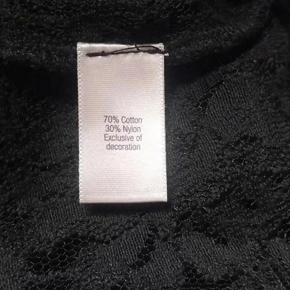 JENNIFER LOPEZ BLACK LACE TANK SIZE MEDIUM - Picture 4 of 5